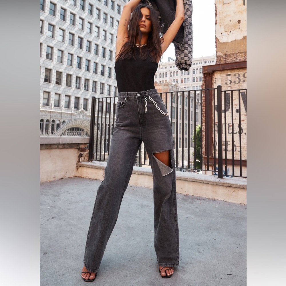 12th Tribe straight leg jeans